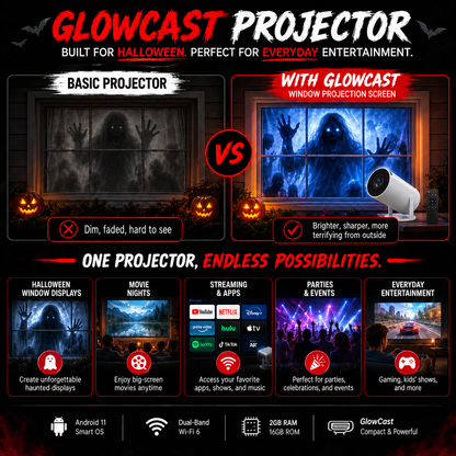 GlowCast™ Halloween Window Projector